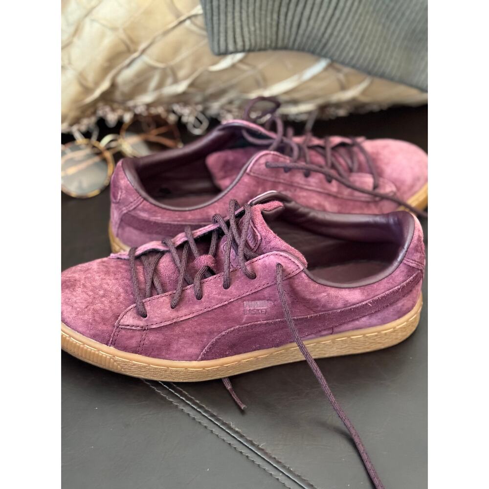 Puma Basket Suede Winetasting Sneakers Plum Burgundy Size‎ 7